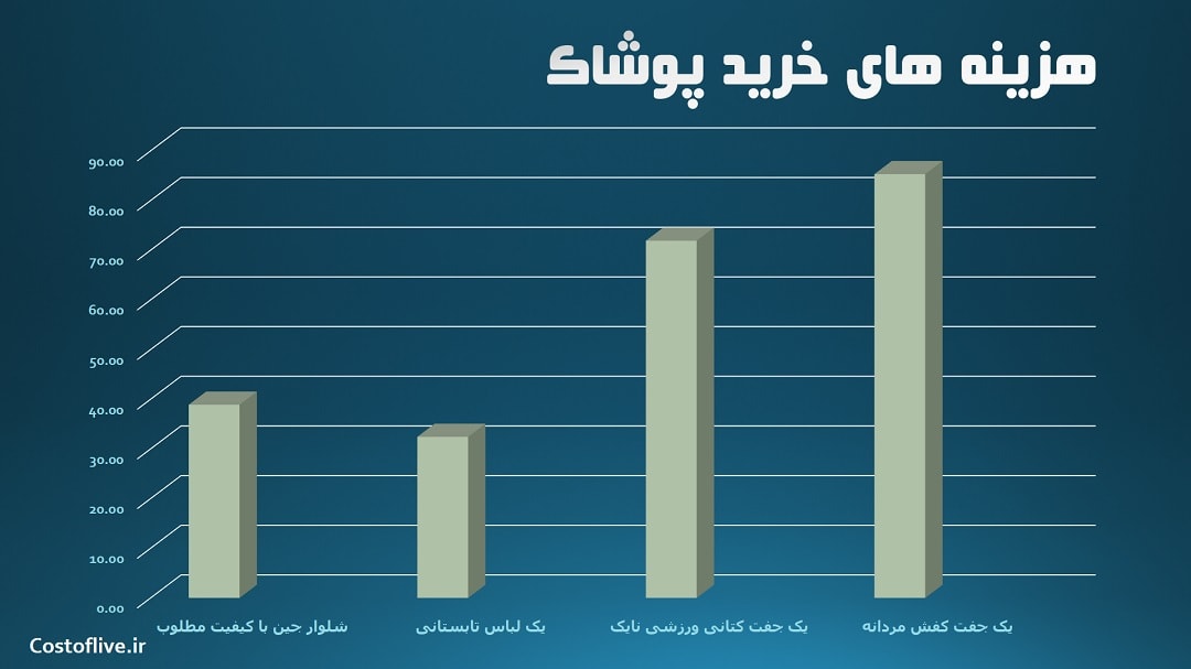 هزینه خرید پوشاک و لباس در فینیکس آمریکا